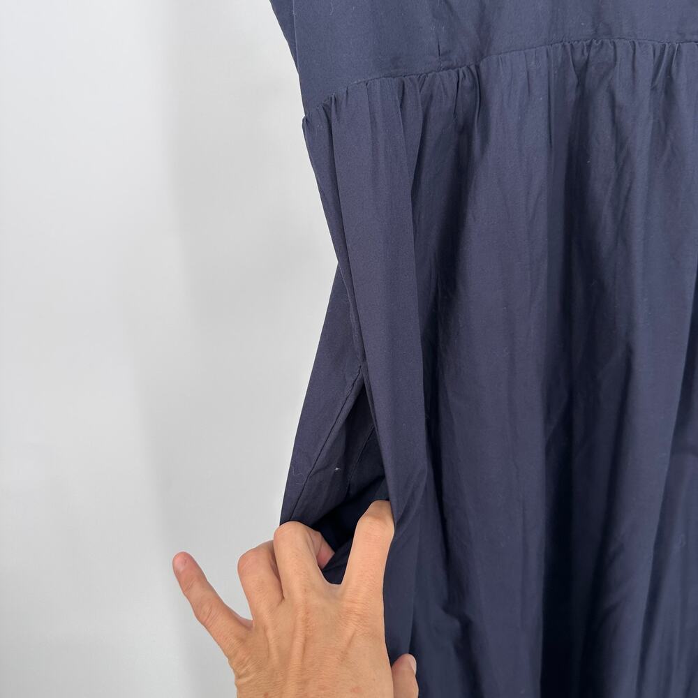 QUINCE NWT Organic Cotton Sleeveless Maxi Dress in Navy // S - Picture 7 of 12